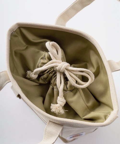 Dickies（ディッキーズ）の「【73】【Dickies/ディッキーズ】ワンポイントロゴ  キャンバス ミニトートバック（トートバッグ・レディース・ベージュ/ネイビー/ブラック・FREE）」の7枚目の写真