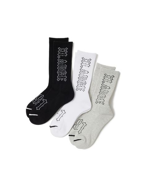 XLARGE（エクストララージ）の「1991 SOCKS（ソックス/靴下・メンズ・ブラック/アッシュ/ホワイト・ONE SIZE）」の12枚目の写真