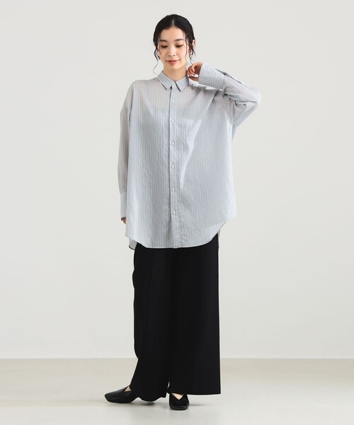 AK+1 / シアー ストライプ シャツ（シャツ/ブラウス）｜Demi