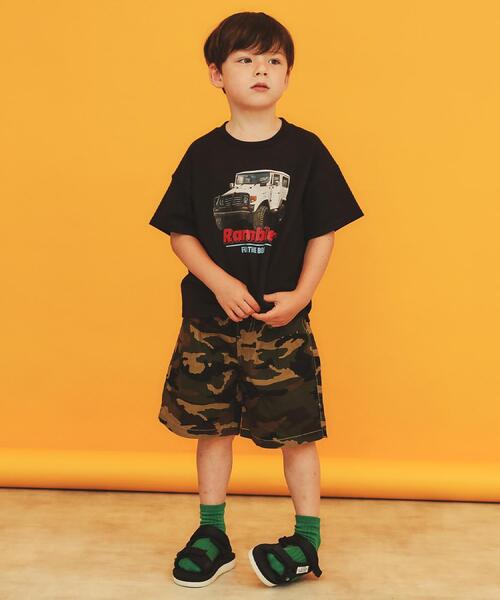 THE SHOP TK （ザ ショップ ティーケー ）の「【110－160】デニム＆カモフラ柄ハーフパンツ/洗濯機OK（その他パンツ・キッズ・ライトブルー/ネイビー/カーキ系・14/13/12/11/16/15 ）」の5枚目の写真