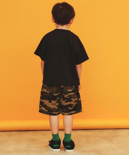 THE SHOP TK （ザ ショップ ティーケー ）の「【110－160】デニム＆カモフラ柄ハーフパンツ/洗濯機OK（その他パンツ・キッズ・ライトブルー/ネイビー/カーキ系・14/13/12/11/16/15 ）」の7枚目の写真