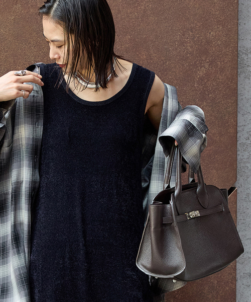 JOURNAL STANDARD(ジャーナルスタンダード)の「ベロアニットワンピース(ワンピース・レディース・ブラウン/ネイビー・FREE)」の13枚目の写真