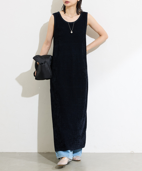 JOURNAL STANDARD(ジャーナルスタンダード)の「ベロアニットワンピース(ワンピース・レディース・ブラウン/ネイビー・FREE)」の16枚目の写真