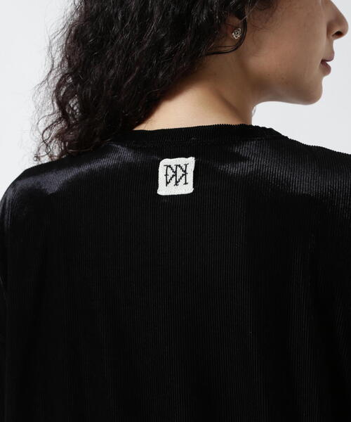 YENN(イエン)の「YENN(イエン)VELVET RELAX TOPS /Y253-82070(Tシャツ/カットソー・レディース・ベージュ/ブラック/ブラウン・F)」の18枚目の写真