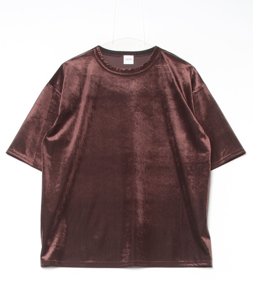 YENN(イエン)の「YENN(イエン)VELVET RELAX TOPS /Y253-82070(Tシャツ/カットソー・レディース・ベージュ/ブラック/ブラウン・F)」の7枚目の写真