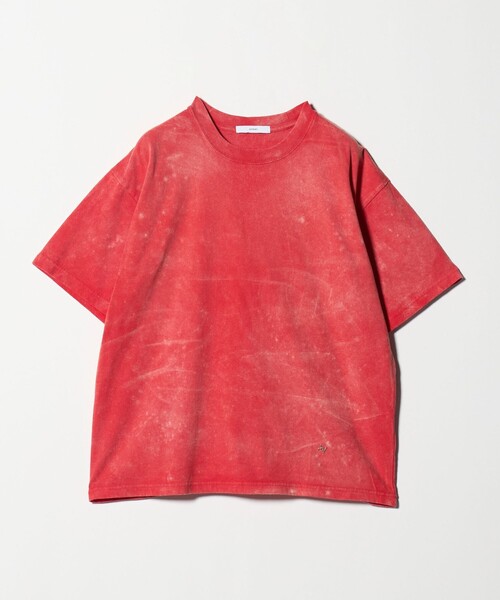 ASTRAET(アストラット)の「<ASTRAET>コットン アシッド クルーネックTシャツ(Tシャツ/カットソー・レディース・ブラック/オリーブ/レッド/コバルトブルー・FREE)」の4枚目の写真