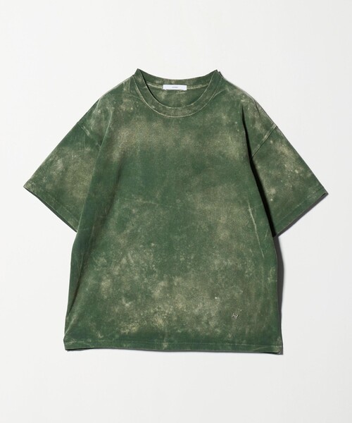 ASTRAET(アストラット)の「<ASTRAET>コットン アシッド クルーネックTシャツ(Tシャツ/カットソー・レディース・ブラック/オリーブ/レッド/コバルトブルー・FREE)」の2枚目の写真