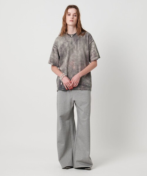 ASTRAET(アストラット)の「<ASTRAET>コットン アシッド クルーネックTシャツ(Tシャツ/カットソー・レディース・ブラック/オリーブ/レッド/コバルトブルー・FREE)」の6枚目の写真