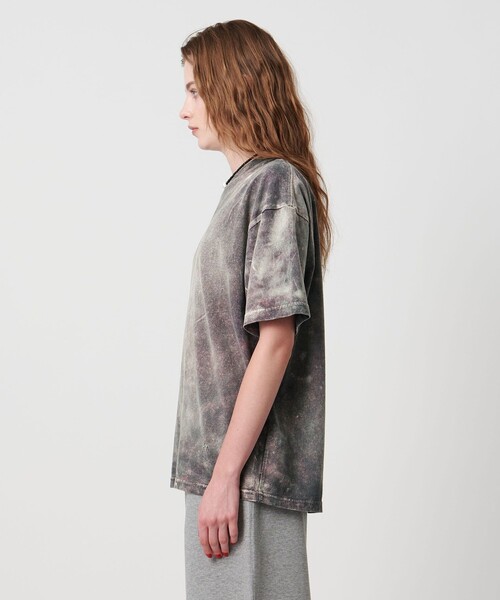 ASTRAET(アストラット)の「<ASTRAET>コットン アシッド クルーネックTシャツ(Tシャツ/カットソー・レディース・ブラック/オリーブ/レッド/コバルトブルー・FREE)」の9枚目の写真