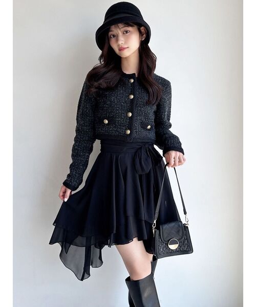 RESEXXY（リゼクシー）の「リボンクロッシェハット（ハット・レディース・ブラック・FREE）」の7枚目の写真