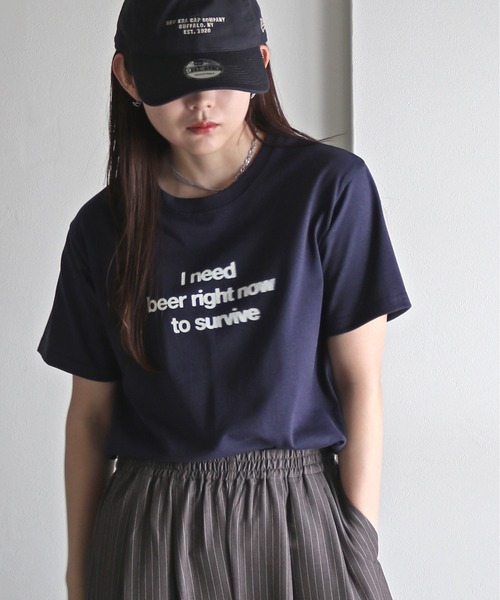 COURO(コウロ)の「アソートロゴデザインTシャツ(Tシャツ/カットソー・レディース・ホワイト系/ホワイト系2/ライトグレー系/ライトグレー系2/ネイビー系/ネイビー系2/ブルー系2/イエロー系/ピンク系/ピンク系1/レッド系/レッド系1/レッド系2/ホワイト系1/ライトグレー系1/イエロー系2/ブルー系/イエロー系1/ブルー系1/ネイビー系1・FREE)」の8枚目の写真