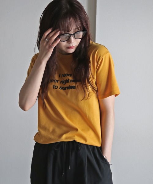 COURO(コウロ)の「アソートロゴデザインTシャツ(Tシャツ/カットソー・レディース・ホワイト系/ホワイト系2/ライトグレー系/ライトグレー系2/ネイビー系/ネイビー系2/ブルー系2/イエロー系/ピンク系/ピンク系1/レッド系/レッド系1/レッド系2/ホワイト系1/ライトグレー系1/イエロー系2/ブルー系/イエロー系1/ブルー系1/ネイビー系1・FREE)」の14枚目の写真