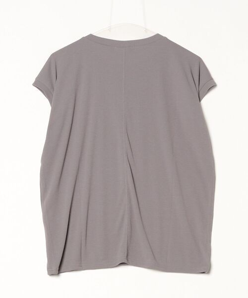 Julier Yoga and Relax(ジュリエヨガアンドリラックス)の「Julier (定番)フィールフライス半袖トップス(Tシャツ/カットソー・レディース・グレー/ホワイト/ラベンダー/ネイビー・FREE)」の20枚目の写真