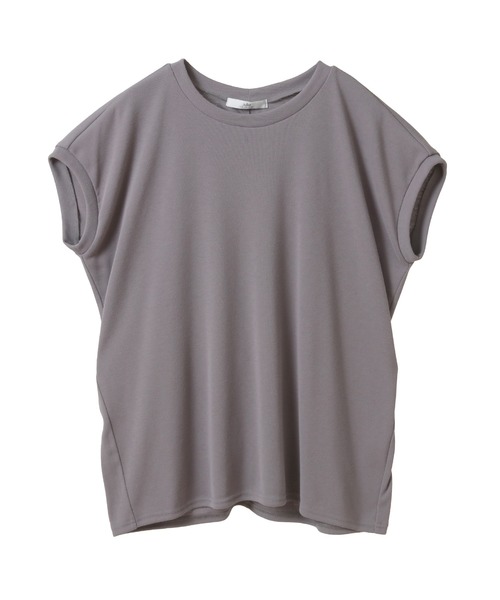 Julier Yoga and Relax(ジュリエヨガアンドリラックス)の「Julier (定番)フィールフライス半袖トップス(Tシャツ/カットソー・レディース・グレー/ホワイト/ラベンダー/ネイビー・FREE)」の3枚目の写真