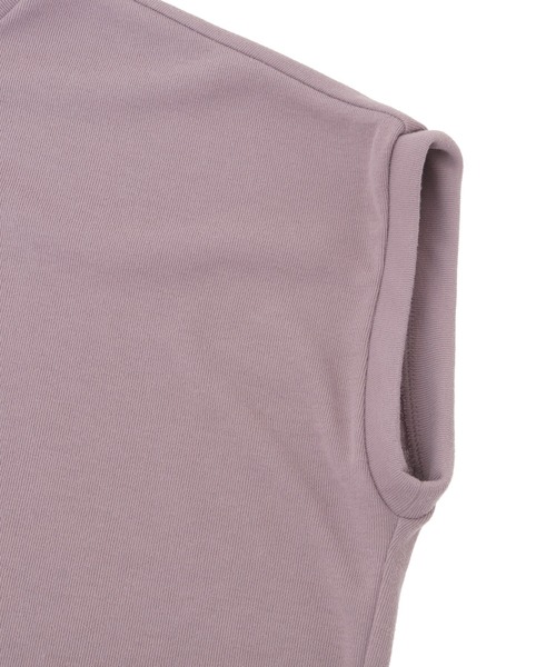 Julier Yoga and Relax(ジュリエヨガアンドリラックス)の「Julier (定番)フィールフライス半袖トップス(Tシャツ/カットソー・レディース・グレー/ホワイト/ラベンダー/ネイビー・FREE)」の17枚目の写真