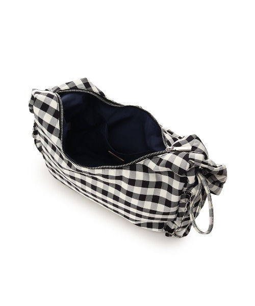 & chouette(アンドシュエット)の「ギンガムチェック リボンギャザーショルダーバッグ(ハンドバッグ・レディース・ラベンダー/ピンク/ブラック/ライトブルー・FREE)」の9枚目の写真