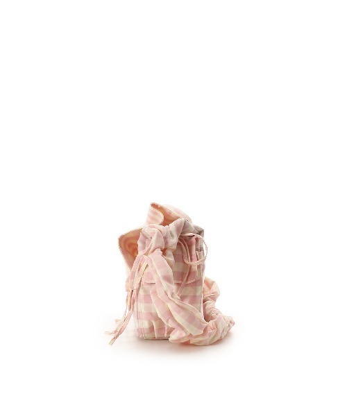 & chouette(アンドシュエット)の「ギンガムチェック リボンギャザーショルダーバッグ(ハンドバッグ・レディース・ラベンダー/ピンク/ブラック/ライトブルー・FREE)」の12枚目の写真
