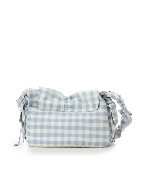 & chouette(アンドシュエット)の「ギンガムチェック リボンギャザーショルダーバッグ(ハンドバッグ・レディース・ラベンダー/ピンク/ブラック/ライトブルー・FREE)」の19枚目の写真