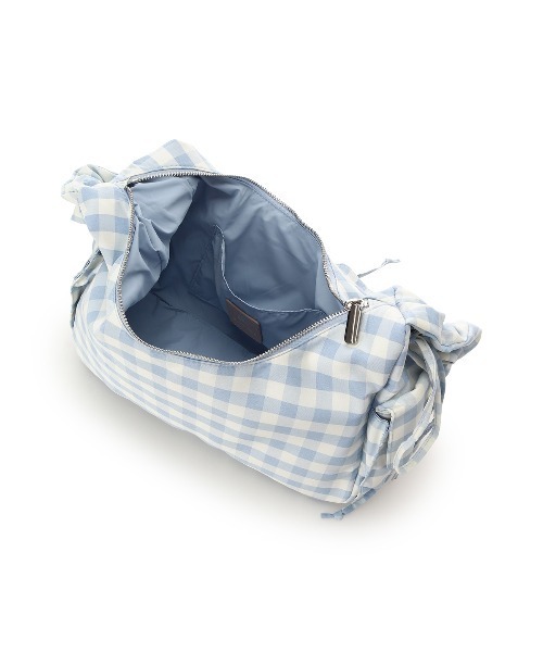& chouette(アンドシュエット)の「ギンガムチェック リボンギャザーショルダーバッグ(ハンドバッグ・レディース・ラベンダー/ピンク/ブラック/ライトブルー・FREE)」の21枚目の写真