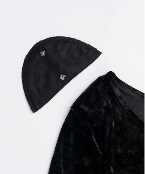 PRANK PROJECT（プランクプロジェクト）の「ファースリーブベロアトップ / Fur Sleeve Velour Top（その他トップス・レディース・ブラック/アイボリー・FREE）」の20枚目の写真