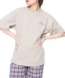 【spiritoso】スケーター刺繍プリントTシャツ
