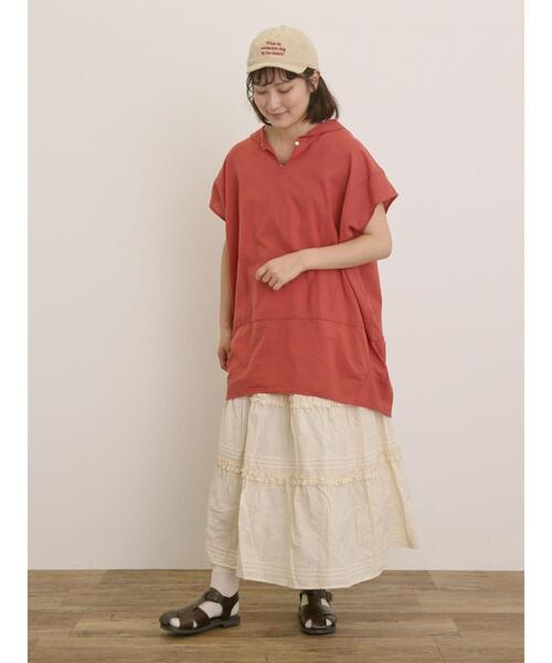 Samansa Mos2（サマンサ モスモス）の「フリルティアードスカート（スカート・レディース・グレー/ブラック/キナリ・F）」の10枚目の写真