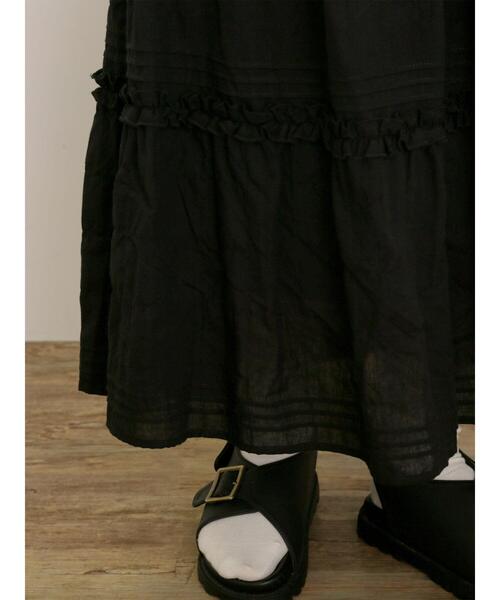 Samansa Mos2（サマンサ モスモス）の「フリルティアードスカート（スカート・レディース・グレー/ブラック/キナリ・F）」の14枚目の写真
