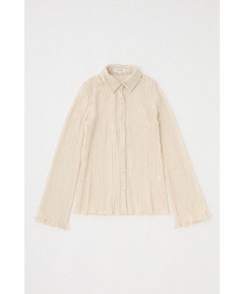 MOUSSY(マウジー)の「【EC・一部店舗限定】SHEER PLEATS シャツ(シャツ/ブラウス・レディース・ネイビー/オフホワイト/ブラック・FREE)」の15枚目の写真