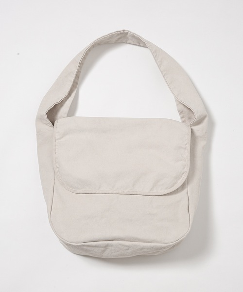 20/80(テゥエンティーエイティー)の「【20/80】トゥエンティーエイティー/ PRODUCT DYED #8 CANVAS MESSENGER BAG(ショルダーバッグ・レディース・アイボリー/ブラック・FREE)」の2枚目の写真