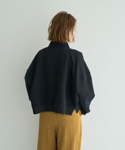 Editt by YECCA VECCA（エディットバイイェッカヴェッカ）の「2wayインバーテッドライトブルゾン（ブルゾン・レディース・ブラック/カーキ・FREE）」の11枚目の写真