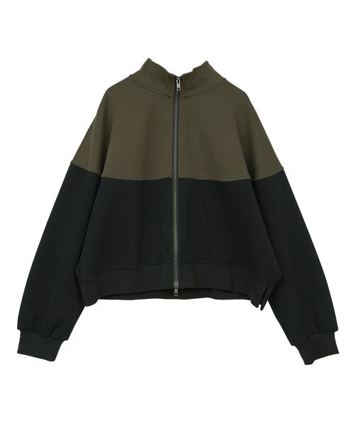 Editt by YECCA VECCA（エディットバイイェッカヴェッカ）の「2wayインバーテッドライトブルゾン（ブルゾン・レディース・ブラック/カーキ・FREE）」の7枚目の写真