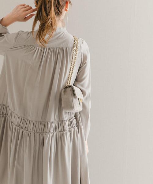 URBAN RESEARCH ROSSO WOMEN（アーバンリサーチ　ロッソ）の「シャドーチェックミニワンピース（ワンピース・レディース・ブラック/グレー系その他・FREE）」の6枚目の写真