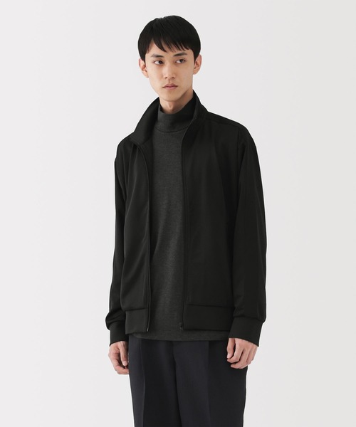 MUJI Labo（ムジラボ）の「〔MUJI Labo〕紳士　ユニフォーム素材で作ったトラックジャケット（Tシャツ/カットソー・メンズ・ブラック/ブラウン・M/L/XL）」の3枚目の写真