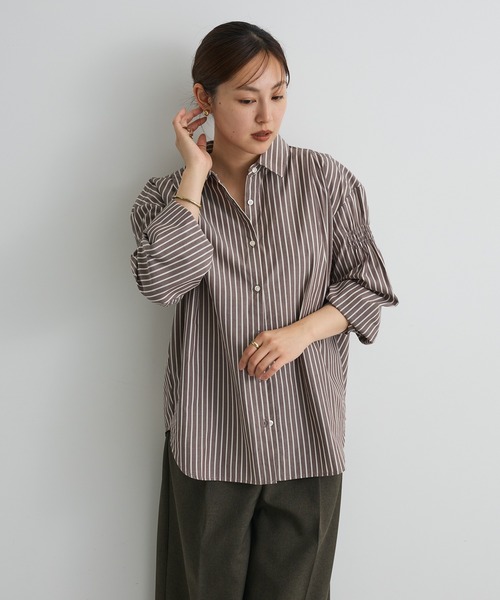 CRAFT STANDARD BOUTIQUE（クラフトスタンダードブティック）の「バックデザインレギュラーカラーシャツ◇（シャツ/ブラウス・レディース・オフホワイト/チャコールグレー/ベージュ系その他2/グレー系その他2/ブラウン系その他4/ネイビー系2・FREE）」の22枚目の写真