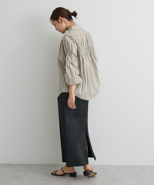 CRAFT STANDARD BOUTIQUE（クラフトスタンダードブティック）の「バックデザインレギュラーカラーシャツ◇（シャツ/ブラウス・レディース・オフホワイト/チャコールグレー/ベージュ系その他2/グレー系その他2/ブラウン系その他4/ネイビー系2・FREE）」の11枚目の写真