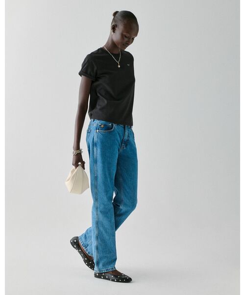 kate spade new york（ケイトスペード ニューヨーク）の「サム アイコン ロゴ Tシャツ（Tシャツ/カットソー・レディース・ブラック・SMALL/MEDIUM）」の5枚目の写真