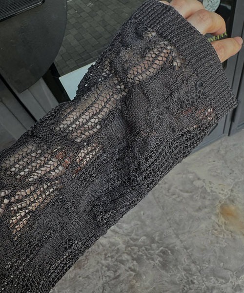 WILLFULLY(ウィルフリー)の「mesh gradation flower rib sheer knit(ニット/セーター・レディース・ブラック/ブルーグレー/ウィート・FREE)」の16枚目の写真