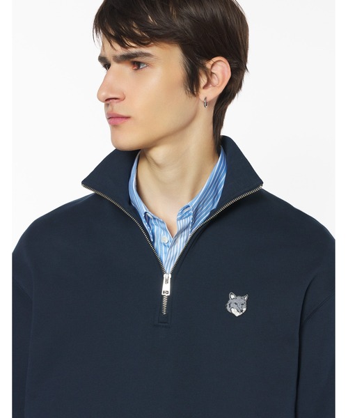 FOX HEAD COMFORT HALF ZIP SWEATSHIRT（スウェット）｜Maison Kitsune