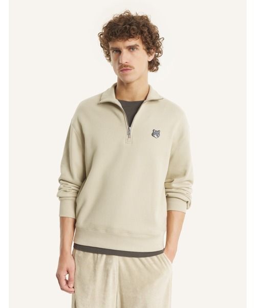 FOX HEAD COMFORT HALF ZIP SWEATSHIRT（スウェット）｜Maison Kitsune