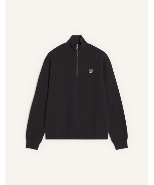 Maison Kitsune（メゾンキツネ）の「FOX HEAD COMFORT HALF ZIP SWEATSHIRT（スウェット・メンズ・ネイビー/ブラック/グレー/グリーン系その他/サックスブルー/ライトオリーブ・L/M/S/XL/XS）」の12枚目の写真