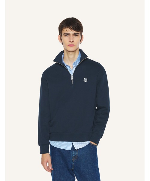 FOX HEAD COMFORT HALF ZIP SWEATSHIRT（スウェット）｜Maison Kitsune