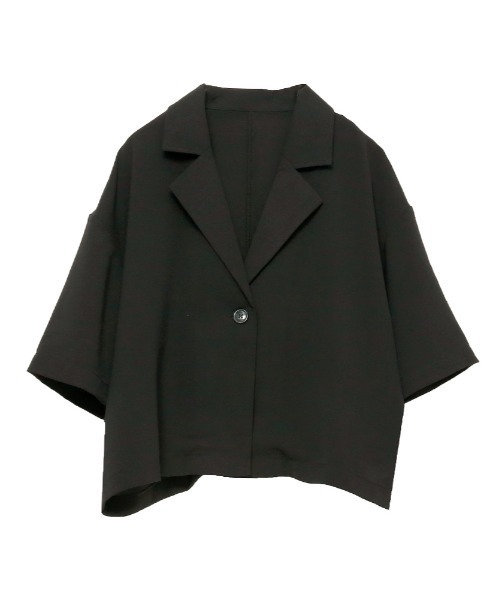 セール】ショート丈半袖ジャケット（テーラードジャケット