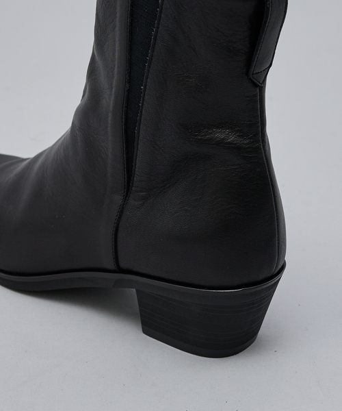 5351 POUR LES HOMMES(ゴーサンゴーイチプールオム)の「ハイヒール サイドゴアブーツ(ブーツ・メンズ・ブラック・45/44/43/42/41/40)」の10枚目の写真