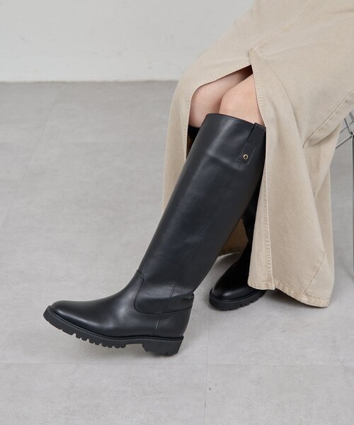 ぷ*こ様 期間限定値下げ　2.718 ガリャルダガランテ ベージュ レザーブーツ 2.718】ジョッキーブーツ（ブーツ）｜GALLARDAGALANTE（ガリャルダ