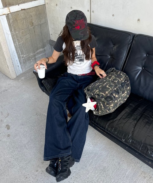 SARAページ SARA - ワイドデニムパンツ（デニムパンツ）｜INTER FACTORY