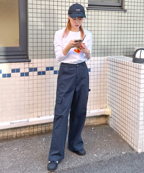 ABYS（アビス）の「ワイドカーゴパンツ（カーゴパンツ・レディース・ネイビー/カーキ・MEDIUM/LARGE）」の15枚目の写真