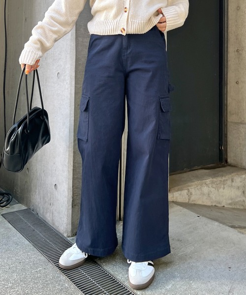 ABYS（アビス）の「ワイドカーゴパンツ（カーゴパンツ・レディース・ネイビー/カーキ・MEDIUM/LARGE）」の16枚目の写真