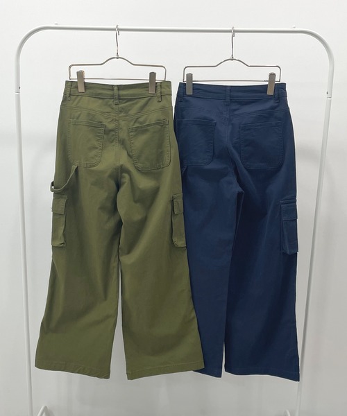 ABYS（アビス）の「ワイドカーゴパンツ（カーゴパンツ・レディース・ネイビー/カーキ・MEDIUM/LARGE）」の21枚目の写真
