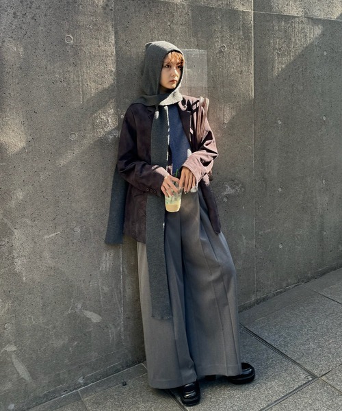 KNIT DOCKING LOOSE ROMPERS（つなぎ/オールインワン）｜Ameri（アメリ