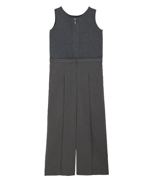 KNIT DOCKING LOOSE ROMPERS（つなぎ/オールインワン）｜Ameri